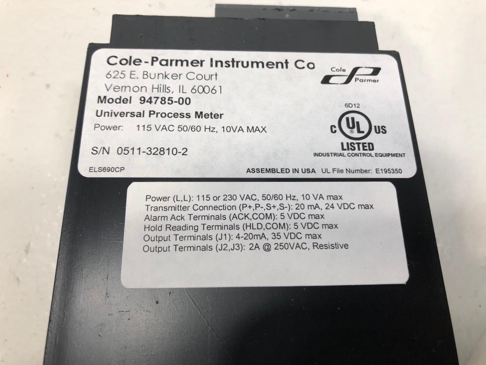 Cole Parmer Universal Process Meter 94785-00